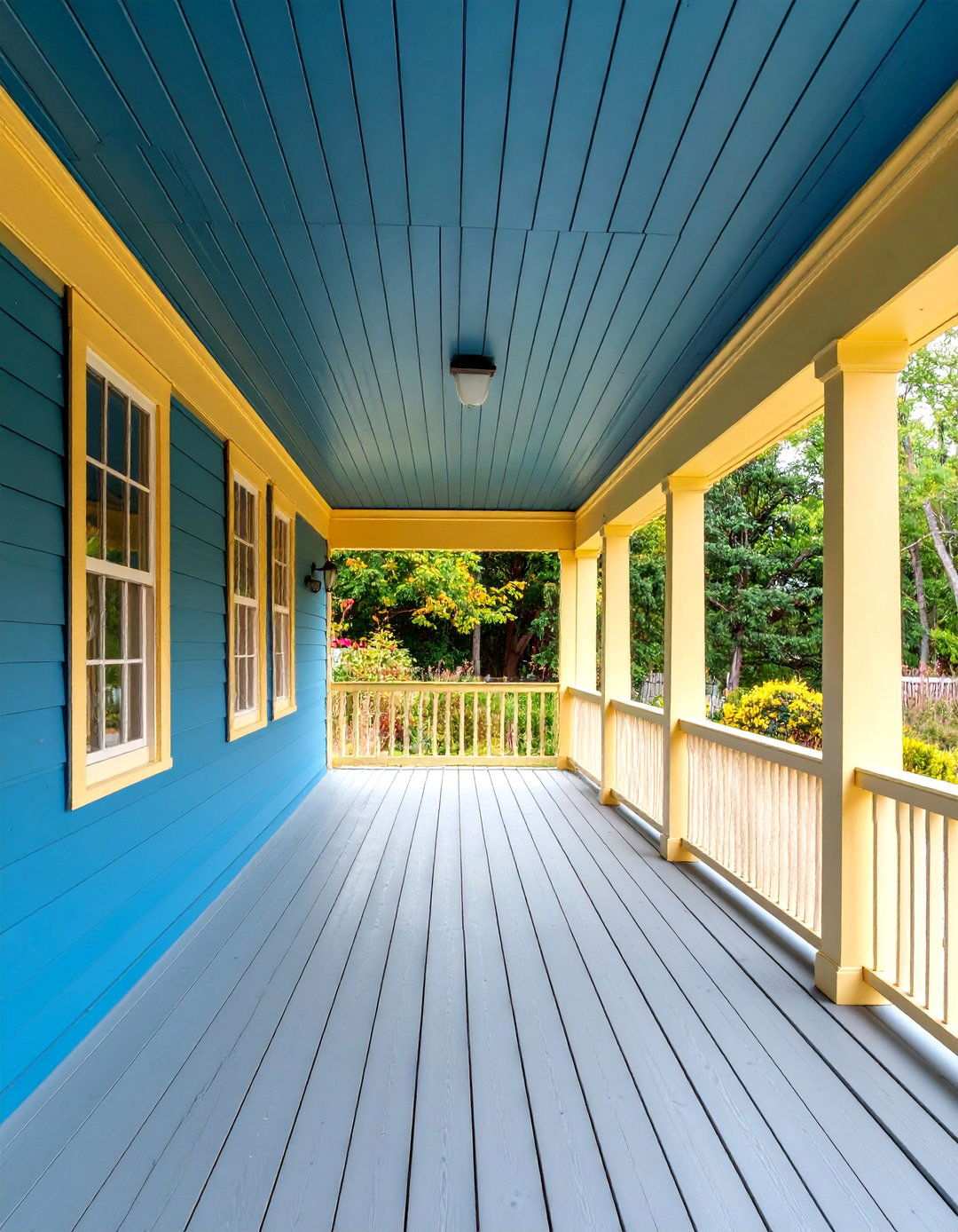 Outdoor Porch Beadboard Ceiling Continuation - 20 Beadboard Wall Ideas