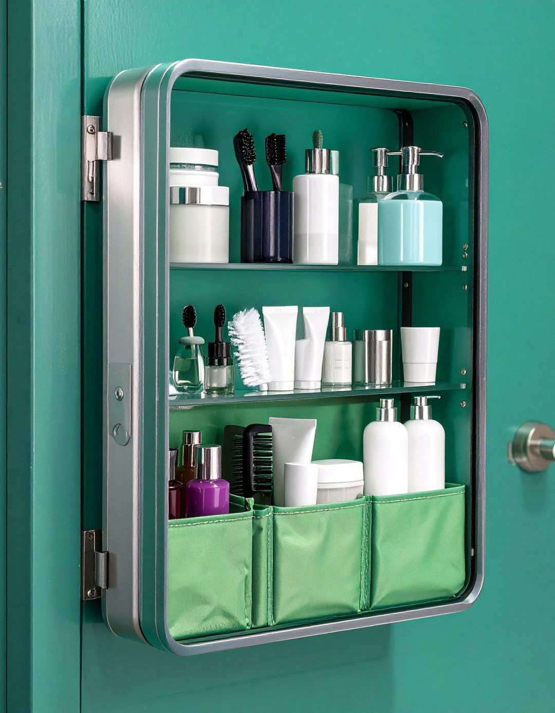 Over Door Pocket Rack Bathroom Wall Storage - 20 Bathroom Wall Storage Ideas