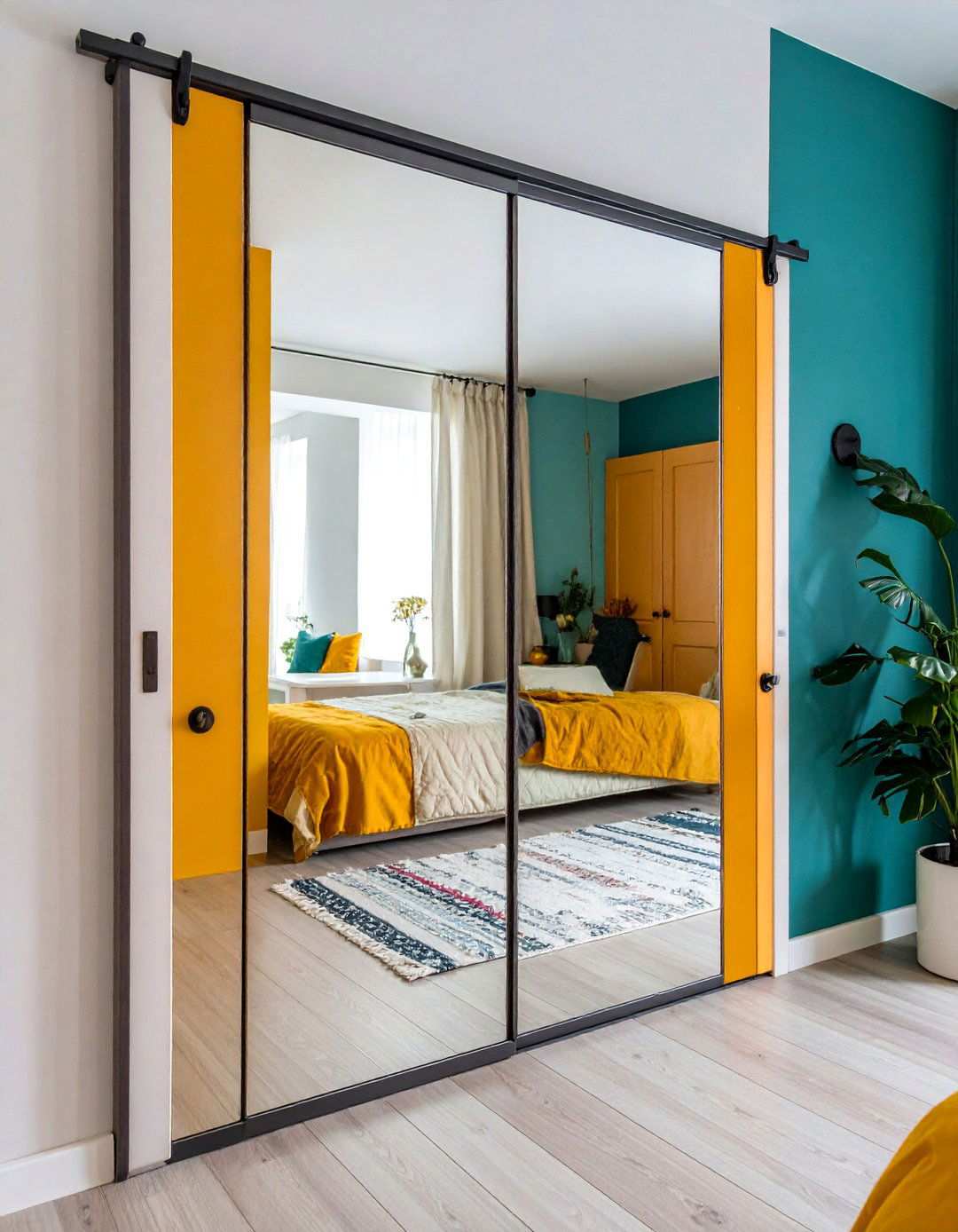 Over the Door Full Length Mirror - 20 Bedroom Mirror Ideas