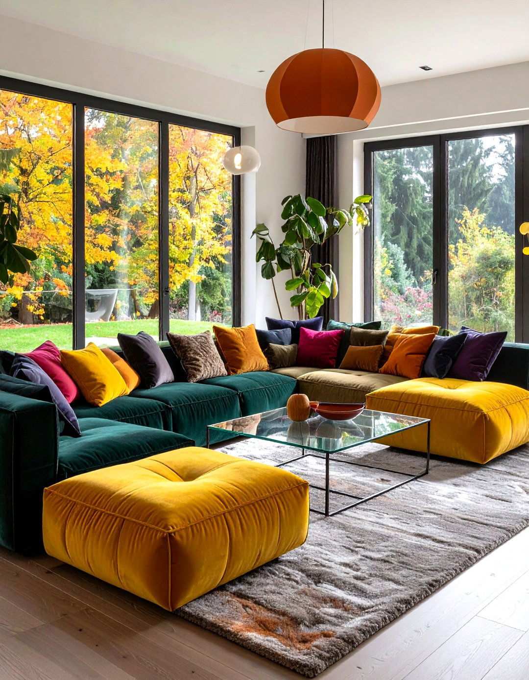 Oversized Furniture Living Room with Bold Proportions - 20 1980s Living Room  Ideas