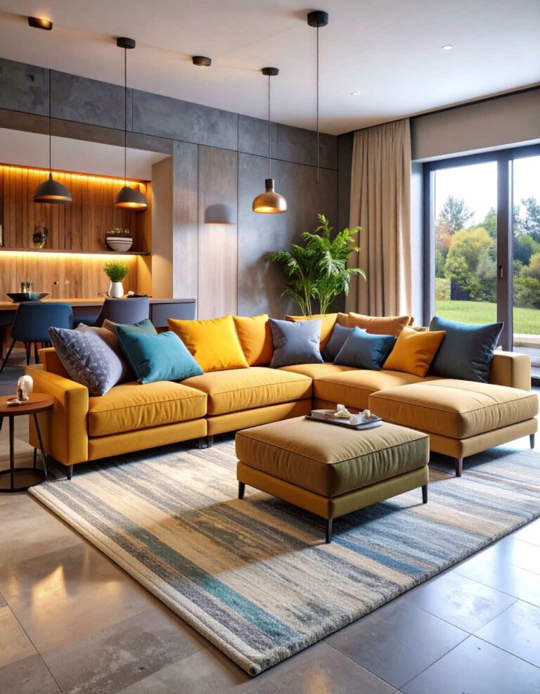 Oversized Sectional Sofas for Ultimate Comfort - 20 Basement Furniture Ideas