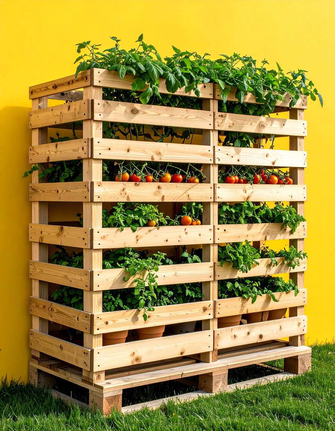 Pallet Panel Trellis - 20 Tomato Trellis Ideas