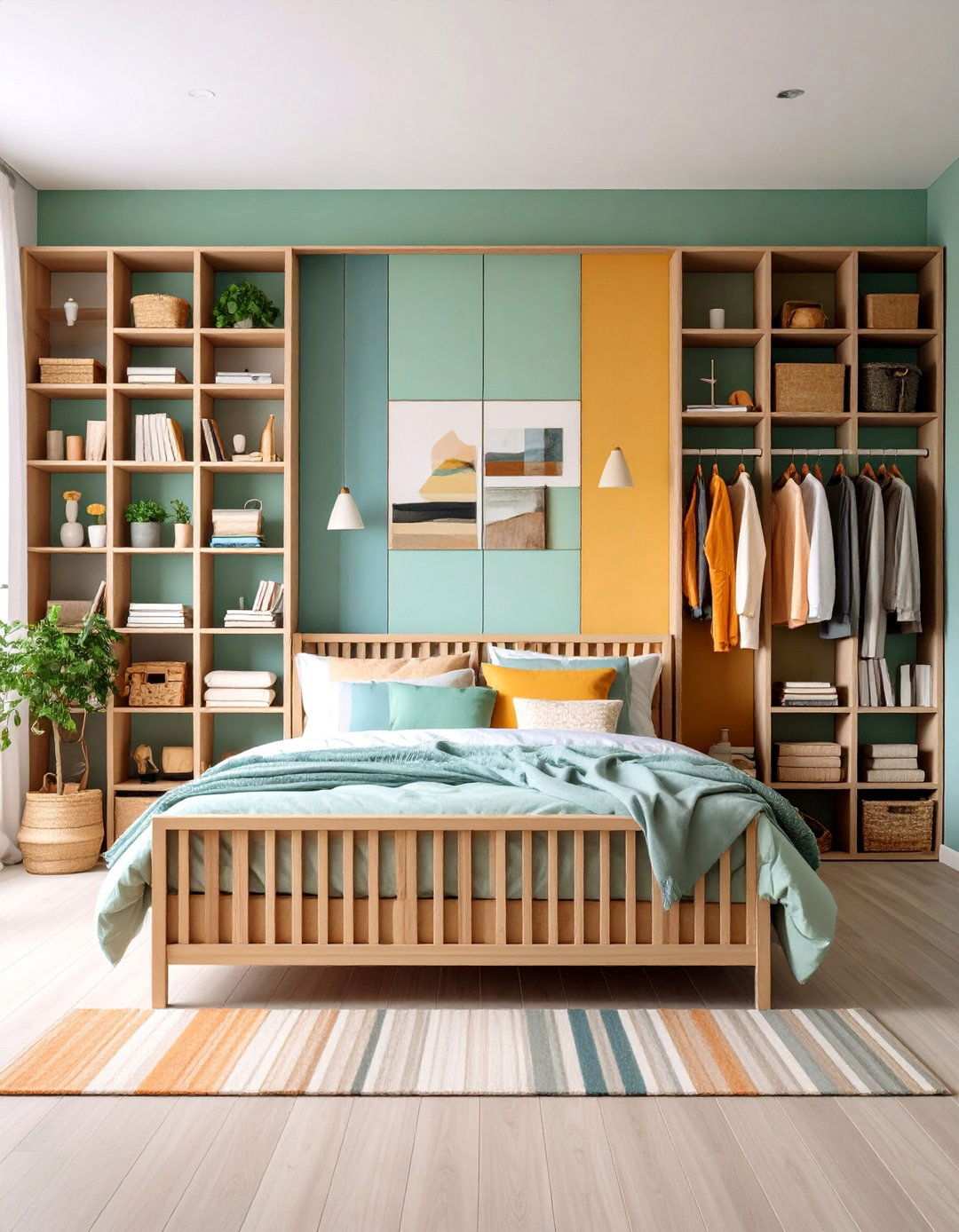 Partitioned Studio Bedroom Hideaway - 20 Bedroom Layout Ideas