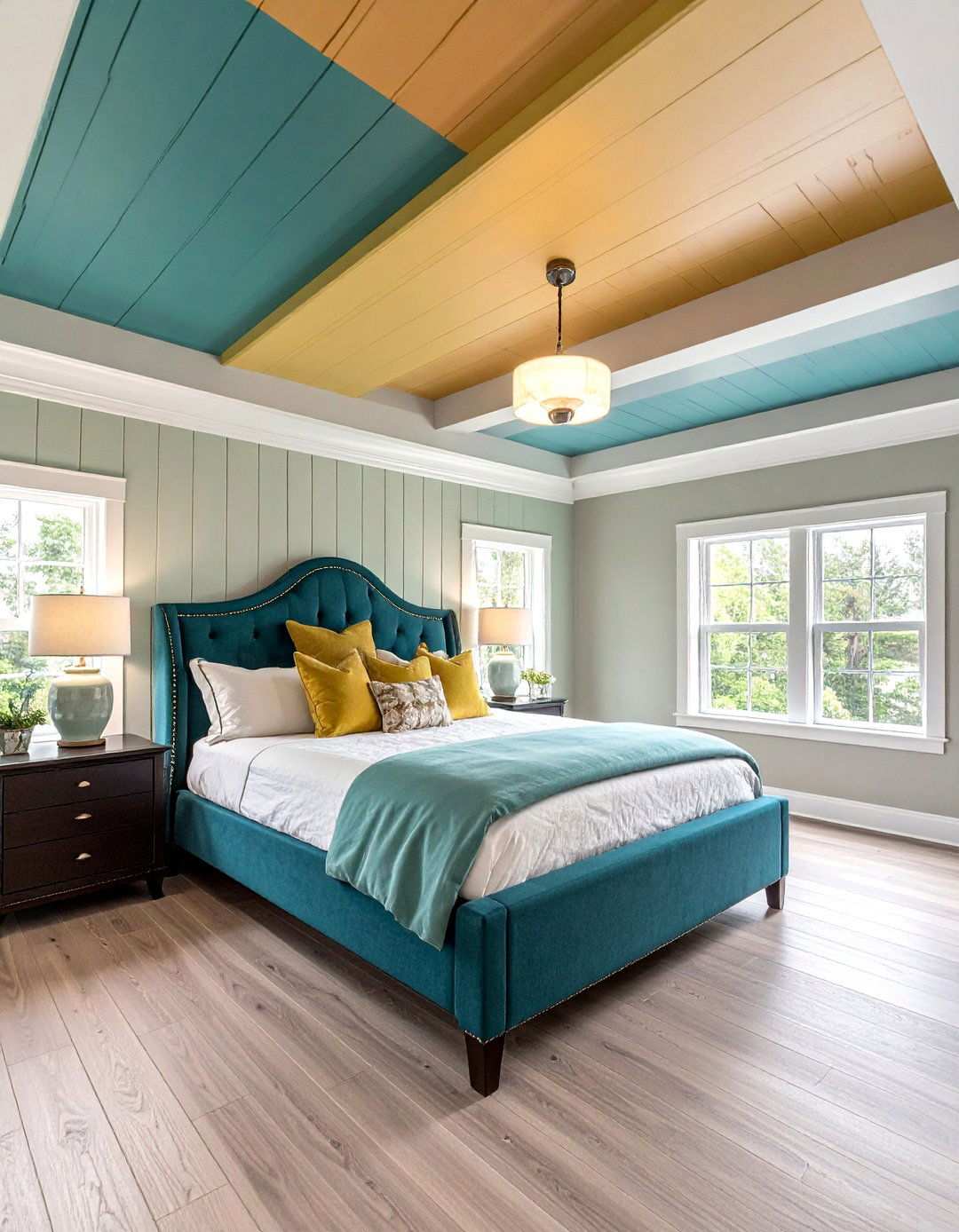 Peel and Stick Beadboard Wallpaper Ceiling for Budget Updates - 20 Beadboard Ceiling Design Ideas