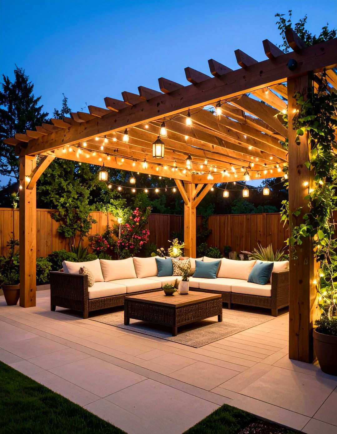 Pergola Covered Patio Retreats - 20 Backyard Patio Ideas