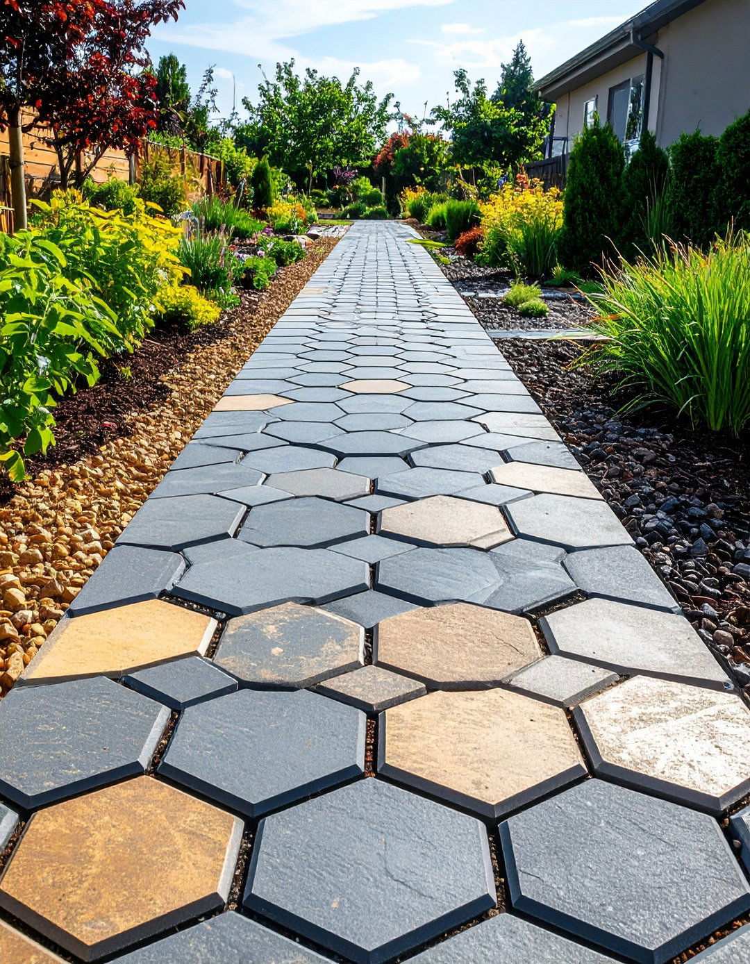 Permeable Asphalt Walkways for Sustainable Drainage - 20 Asphalt Walkway Ideas