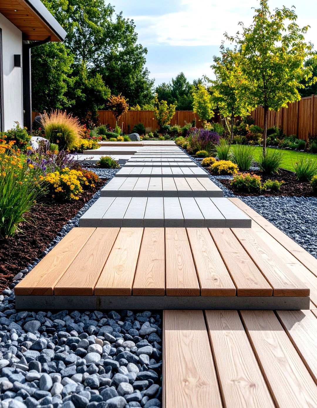 Permeable Paver Paths Protect the Backyard Oasis - 20 Backyard Oasis Ideas