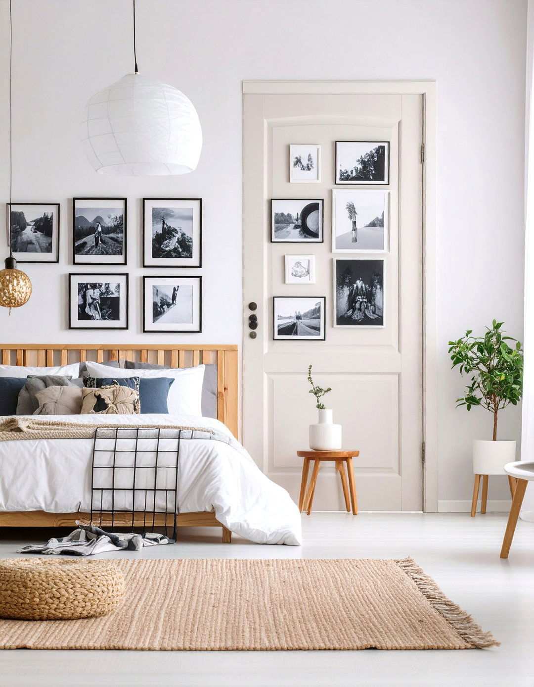 Photo Collage Bedroom Door That Tells Your Story - 20 Bedroom Door Decorating Ideas