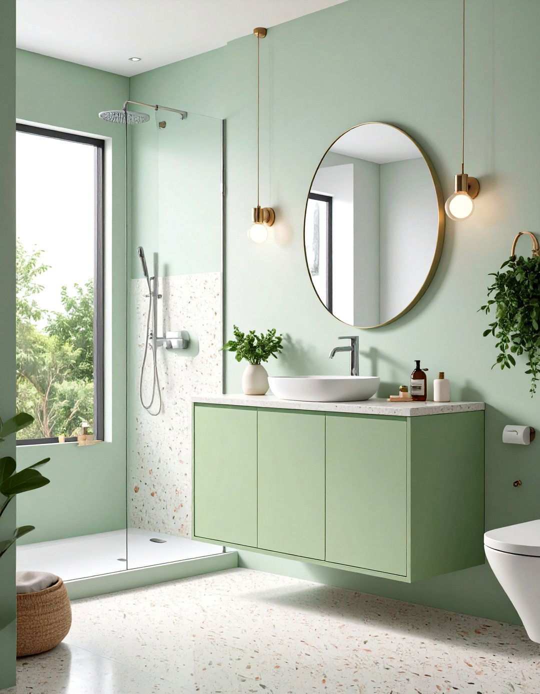 Pistachio Green Vanity for Small Bathrooms - 20 Bathroom With Green Vanity