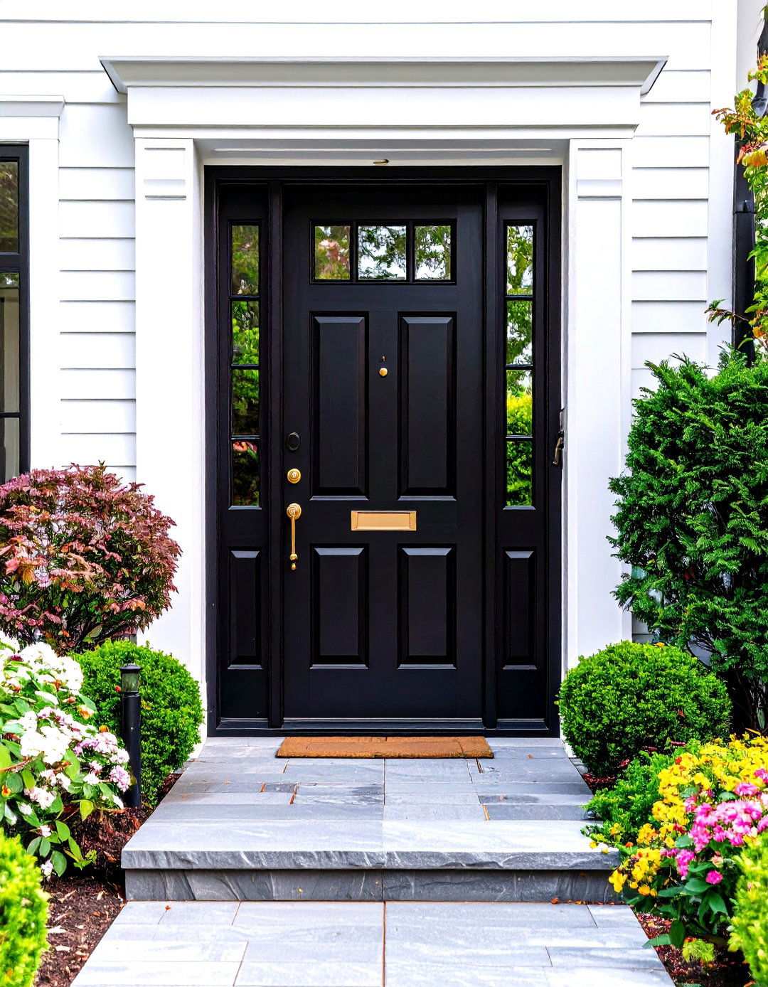 Pivot Hinge Black Front Door for Contemporary Drama - 20 Black Front Door Ideas