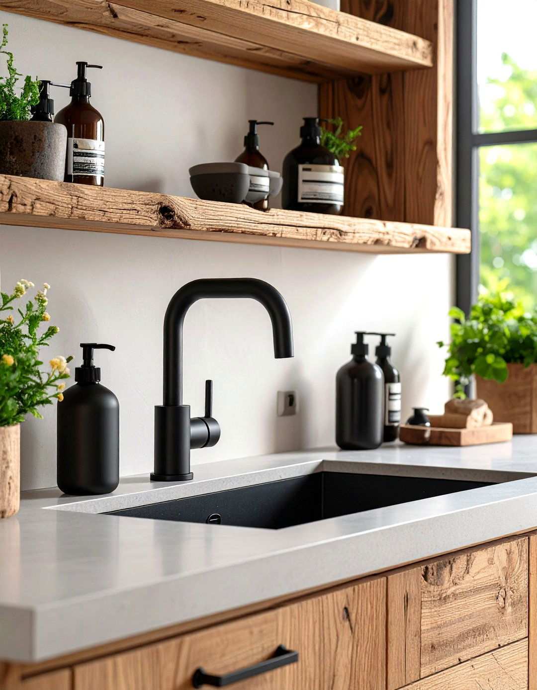 Planet Friendly Powder Coat Black Suite - 20 Bathroom With Black Fixtures