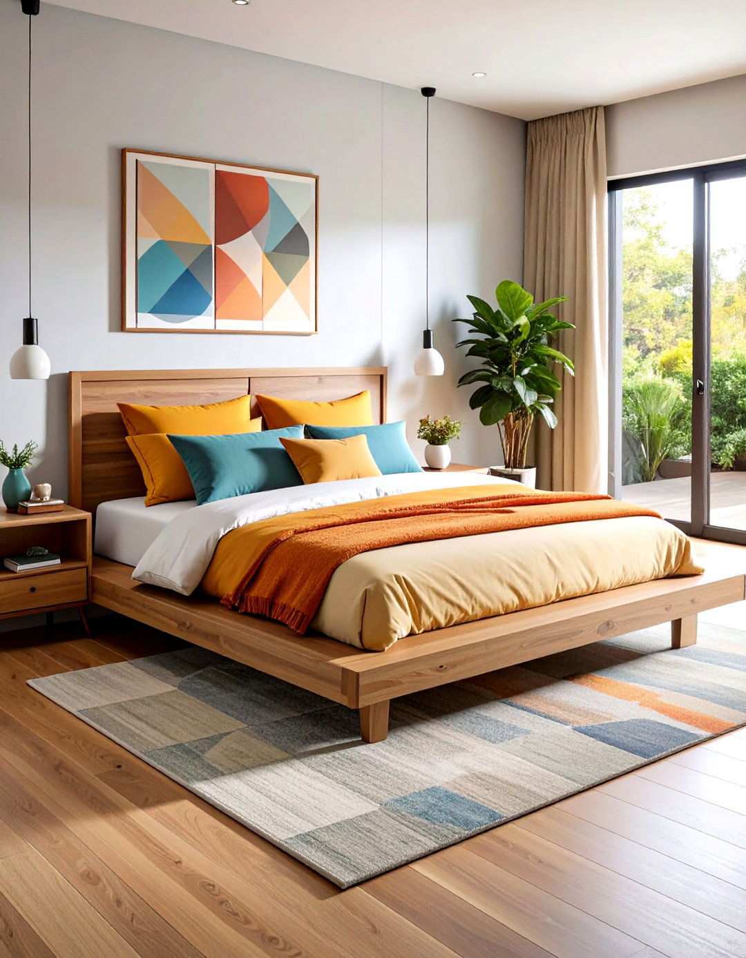 Platform Bed Bedroom Centerpieces - 20 70s Bedroom Decor Ideas