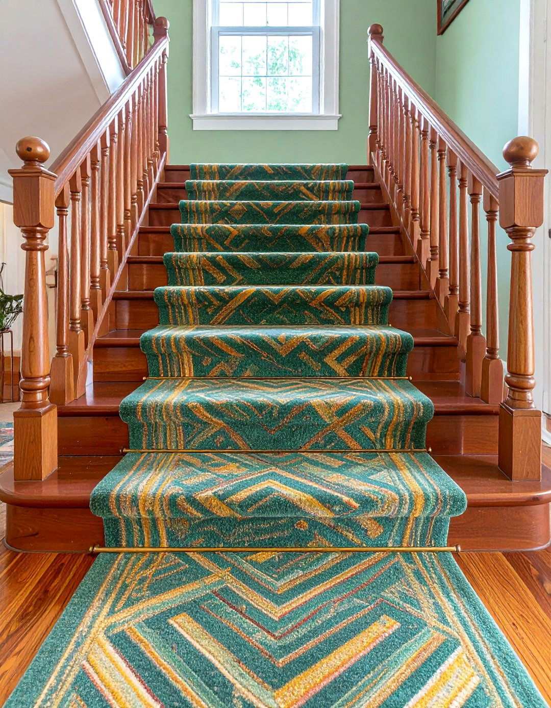 Plush Runner Clad Basement Stairs - 20 Basement Stair Ideas