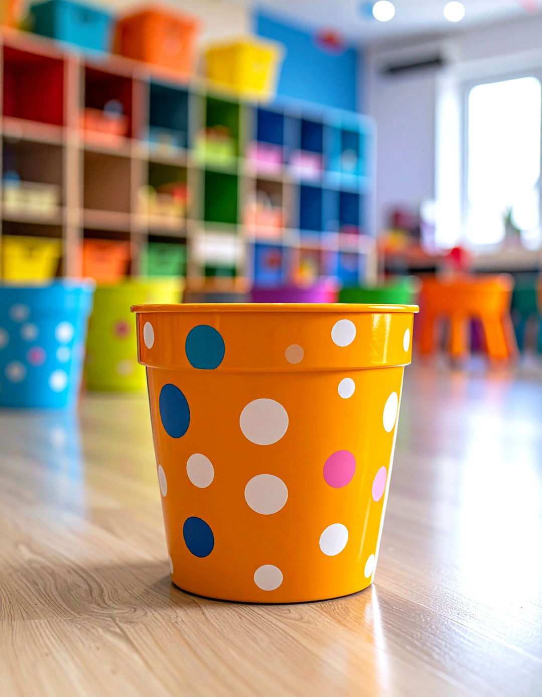 Polka Dot Painted Pot Playful Spots - 20 Painted Pot Ideas