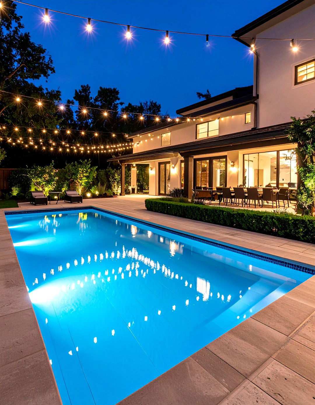 Pool Lighting for Ambiance - 20 Backyard Pool Ideas
