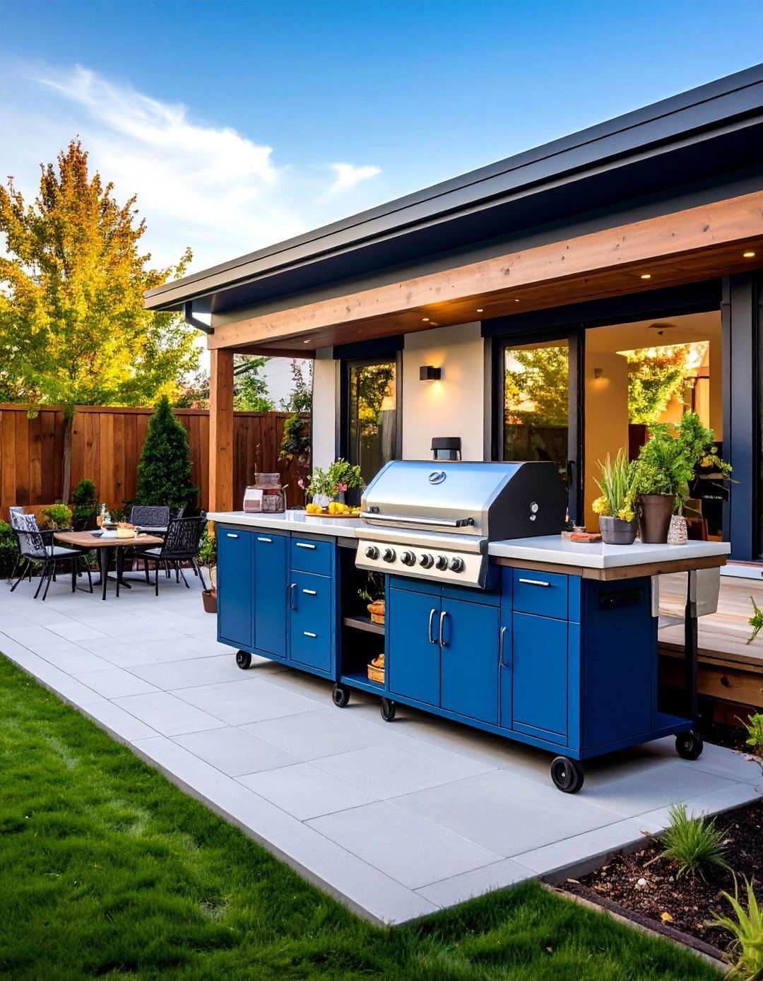 Portable Modular BBQ Area with Flexible Components - 20 bbq area ideas