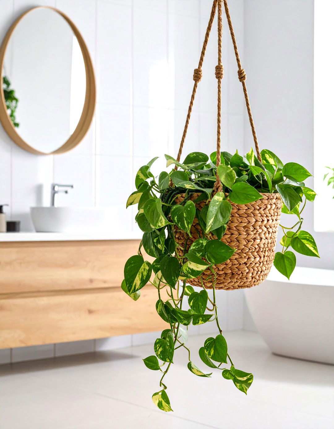 Pothos Bathroom Plant for Trailing Beauty - 20 Best Plants for Bathroom