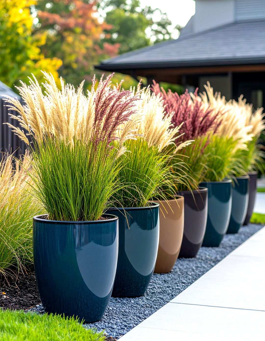 Potted Plant Privacy Arrangements for Movable Backyard Screening - 20 Backyard Privacy Ideas