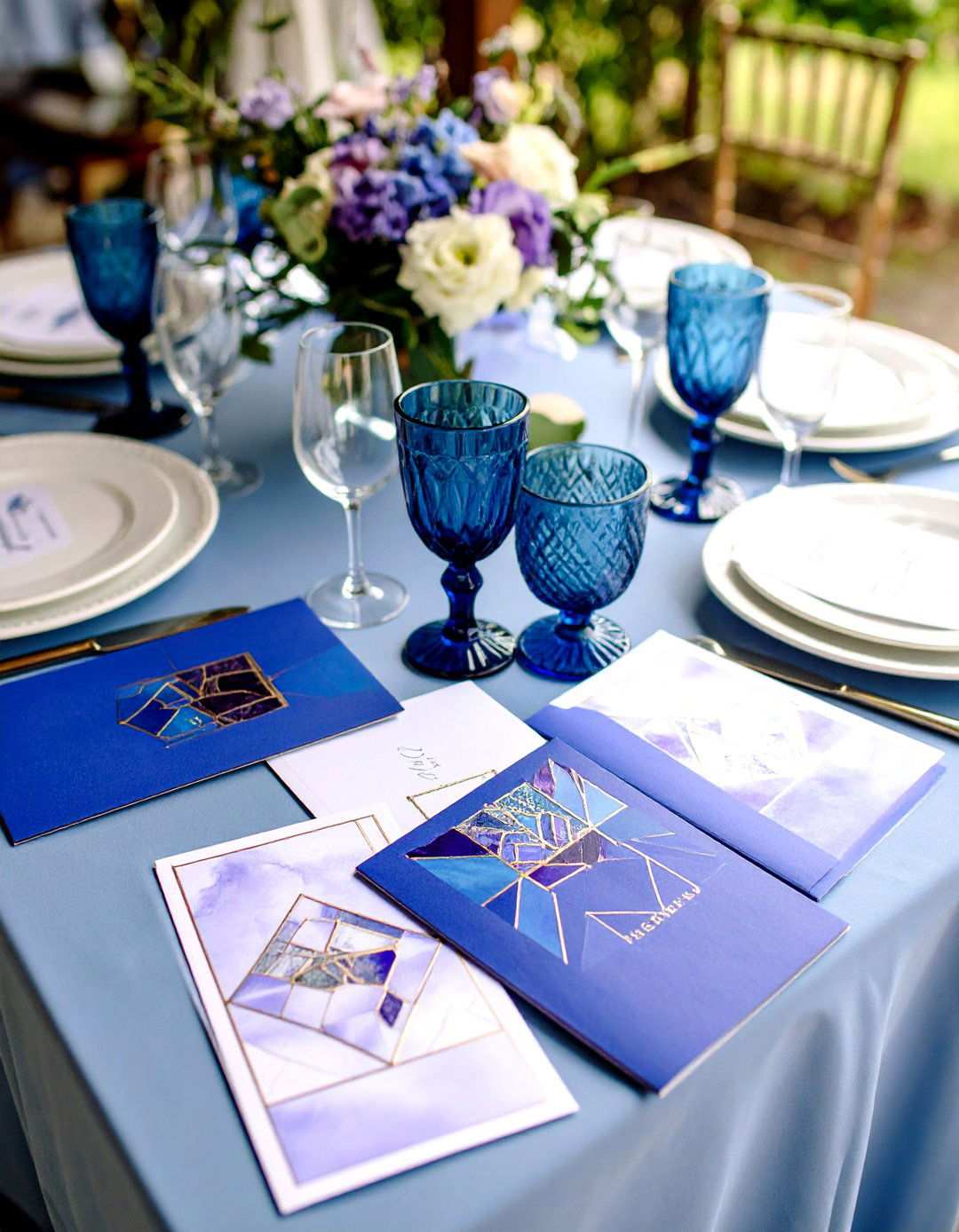 Print Stained Glass Inspired Menus and Programs - 20 Art Deco Wedding Ideas