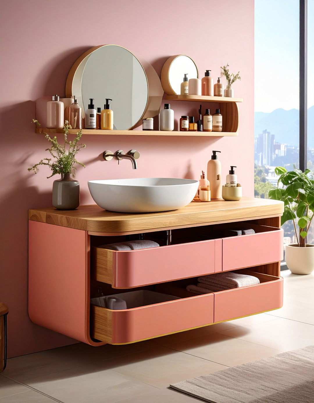 Pull Out Drawers Under the Sink for Easy Reach - 20 Bathroom Cabinet Organization Ideas