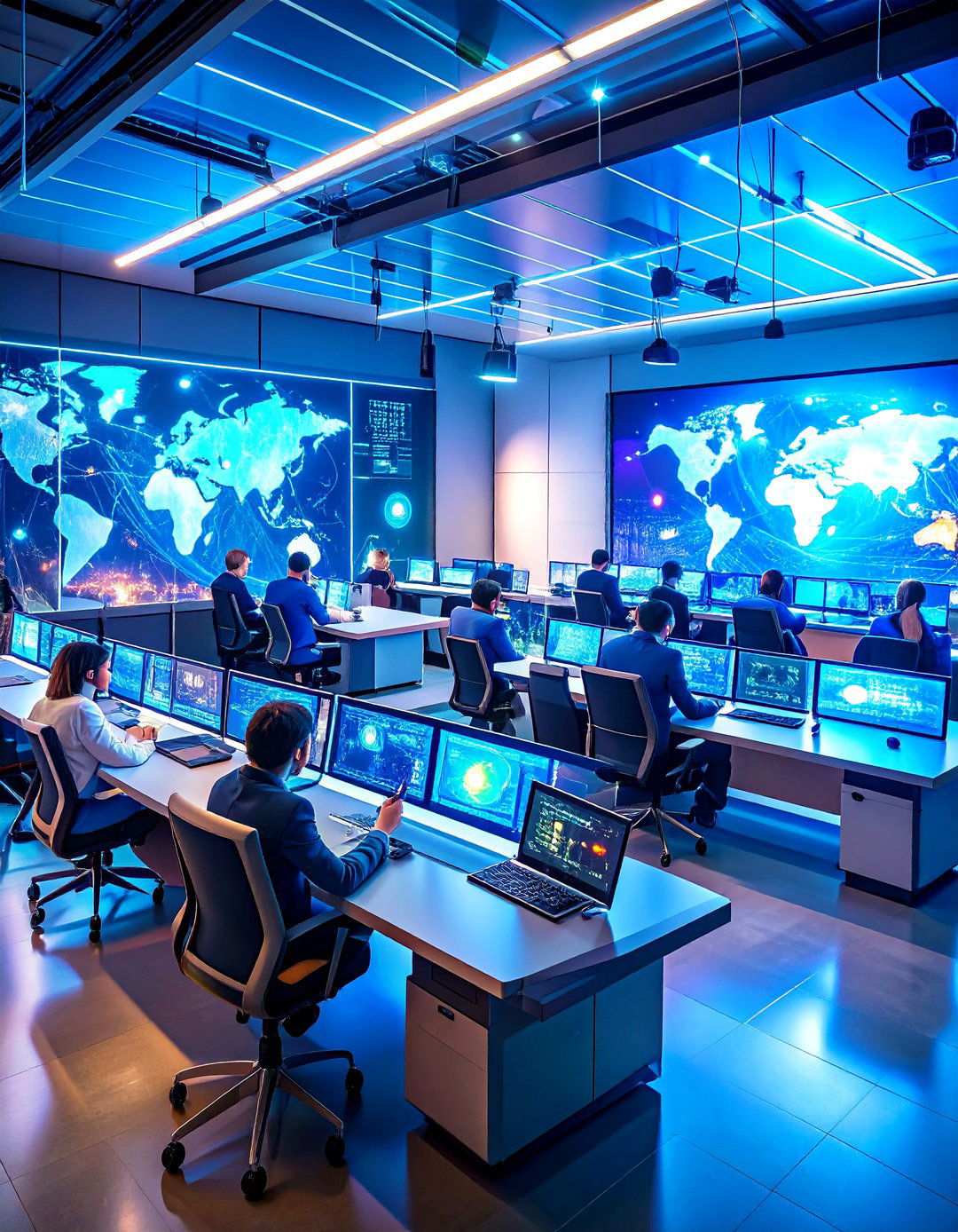 Quantum Communication Hubs with Telepresence Technology - 20 2100s Room Ideas