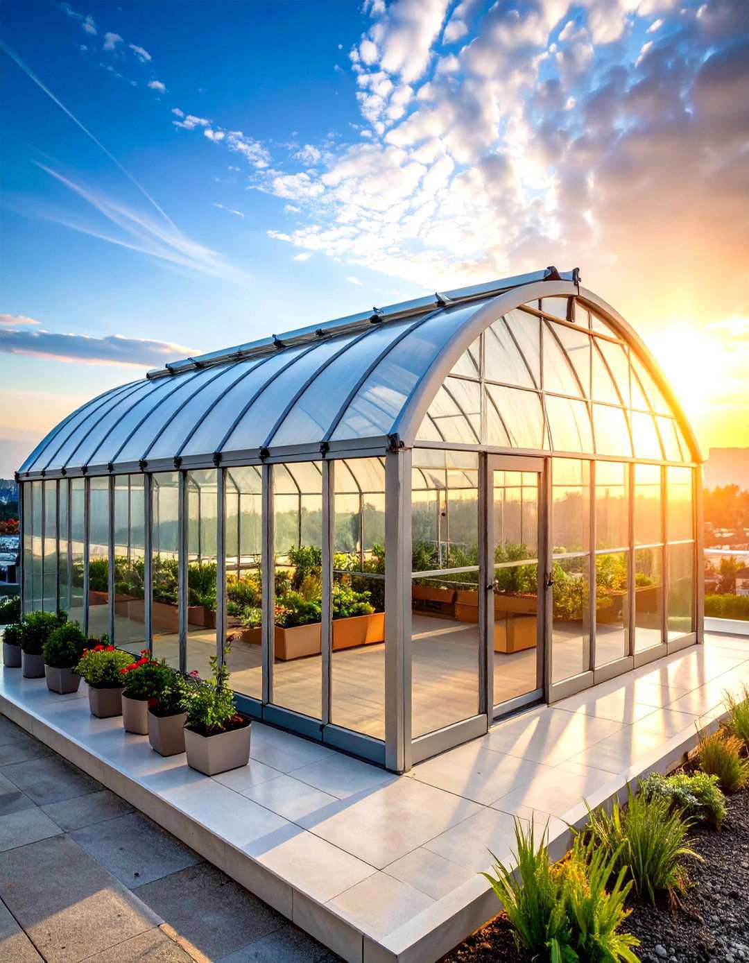 Quonset Hoop Rooftop Greenhouse - 20 Rooftop Greenhouse Ideas