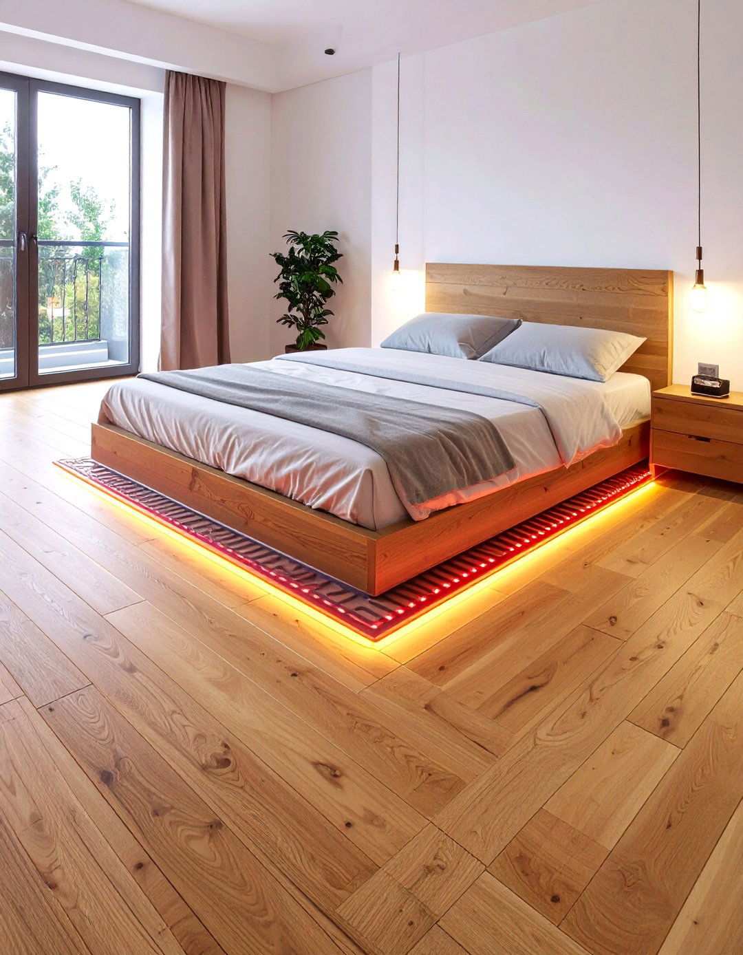 Radiant Heated Bedroom Flooring for Year Round Cosiness - 20 Bedroom Flooring Ideas