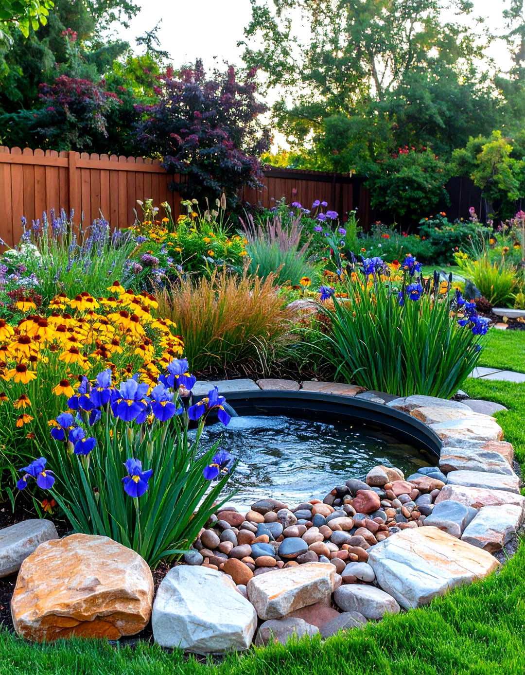 Rain Garden Filters the Backyard Oasis - 20 Backyard Oasis Ideas