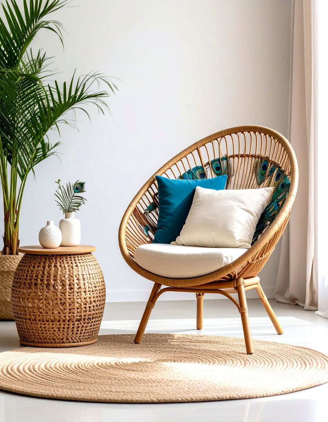 Rattan Living Room Furniture for Natural Appeal - 20 70s Living Room Ideas