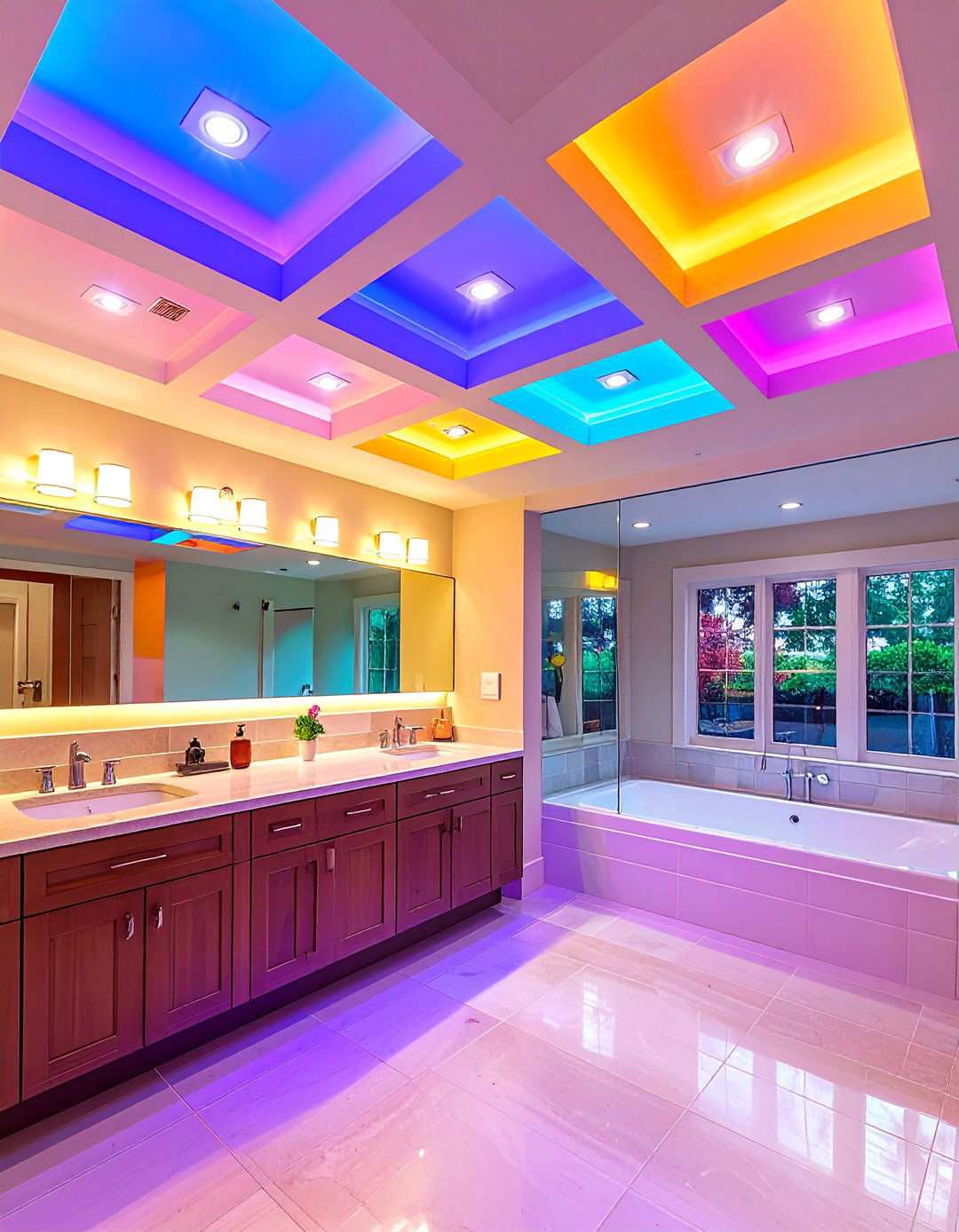 Recessed Downlight Bathroom Lighting for Task and Ambience - 20 Bathroom Lighting Ideas