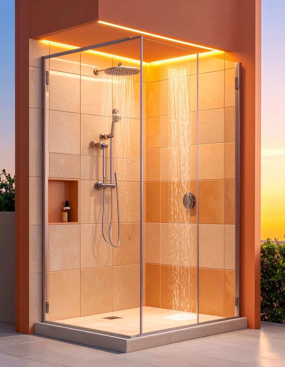 Recessed Niches Keep Showers Clutter Free - 20 Bathroom Remodel Ideas