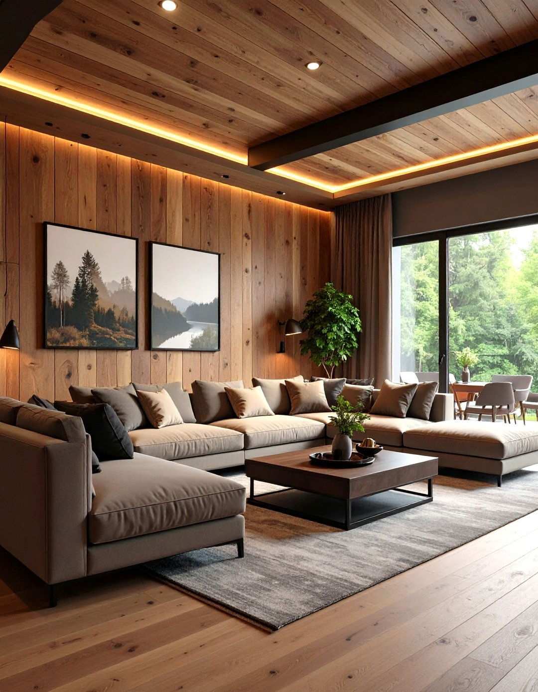 Reclaimed Brown Wood with Matte Black Hardware - 20 Black and Brown Interior Design Ideas