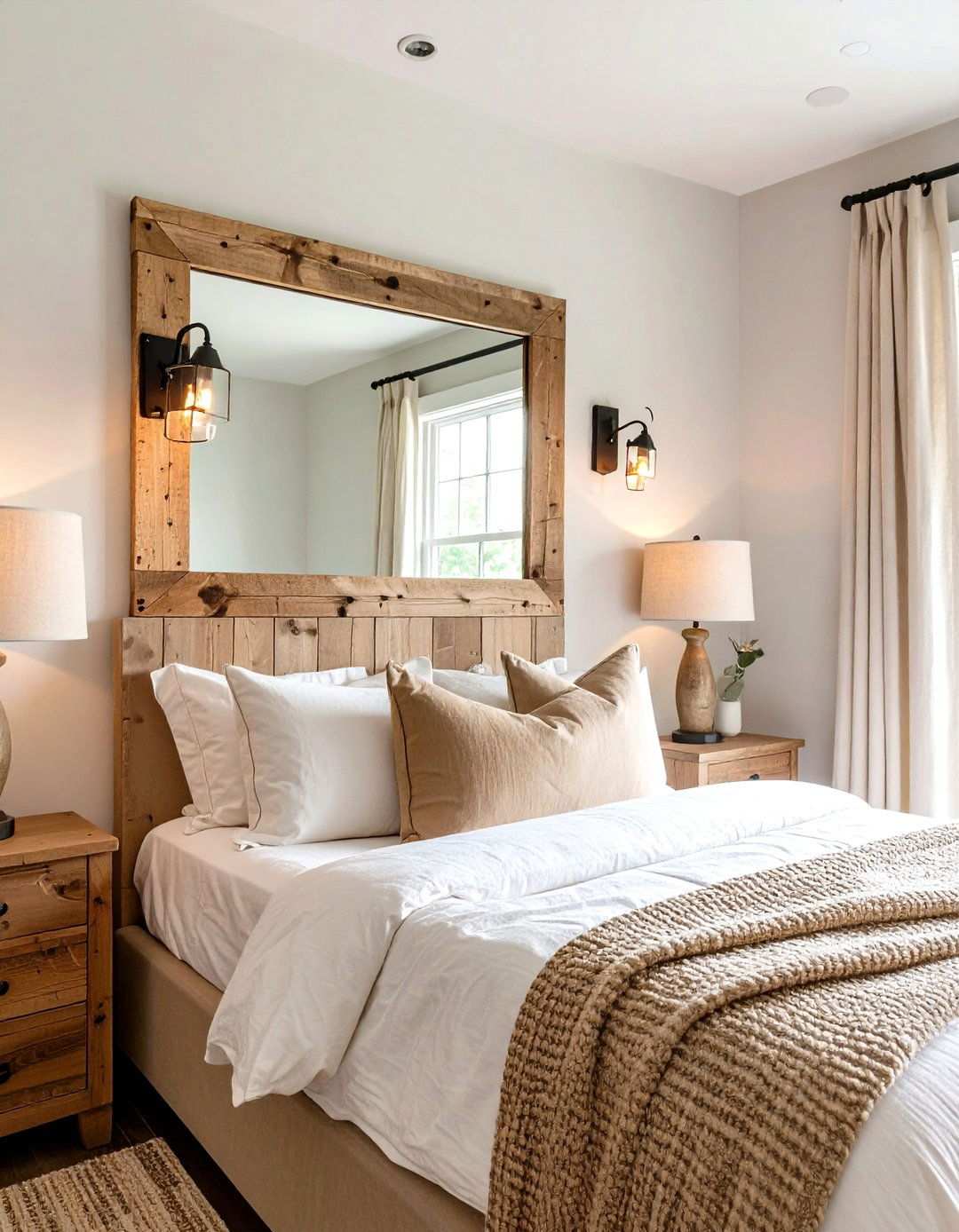 Reclaimed Wood Rustic Wall Sconce - 20 Bedroom Wall Sconce Ideas