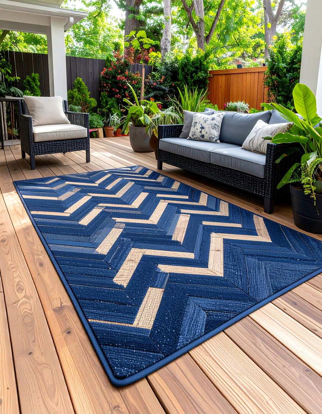 Recycled Plastic Rugs Modernize Beach House Decor - 20 Beach House Decor Ideas