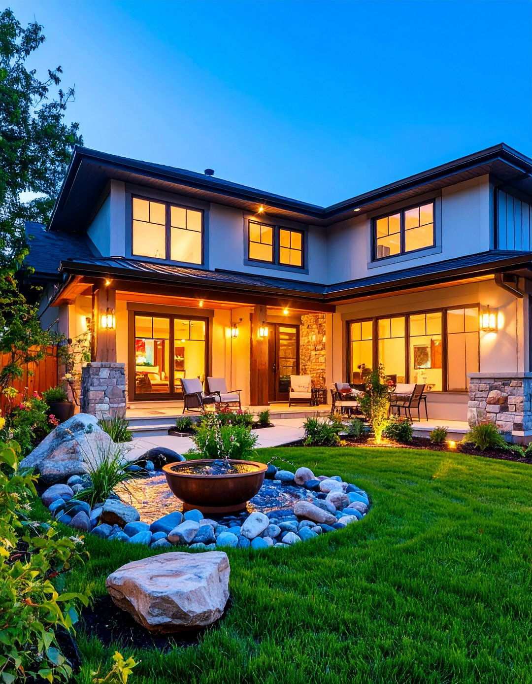 Replace Downspouts with Sculptural Rain Chains - 20 Aesthetic House Exterior Ideas