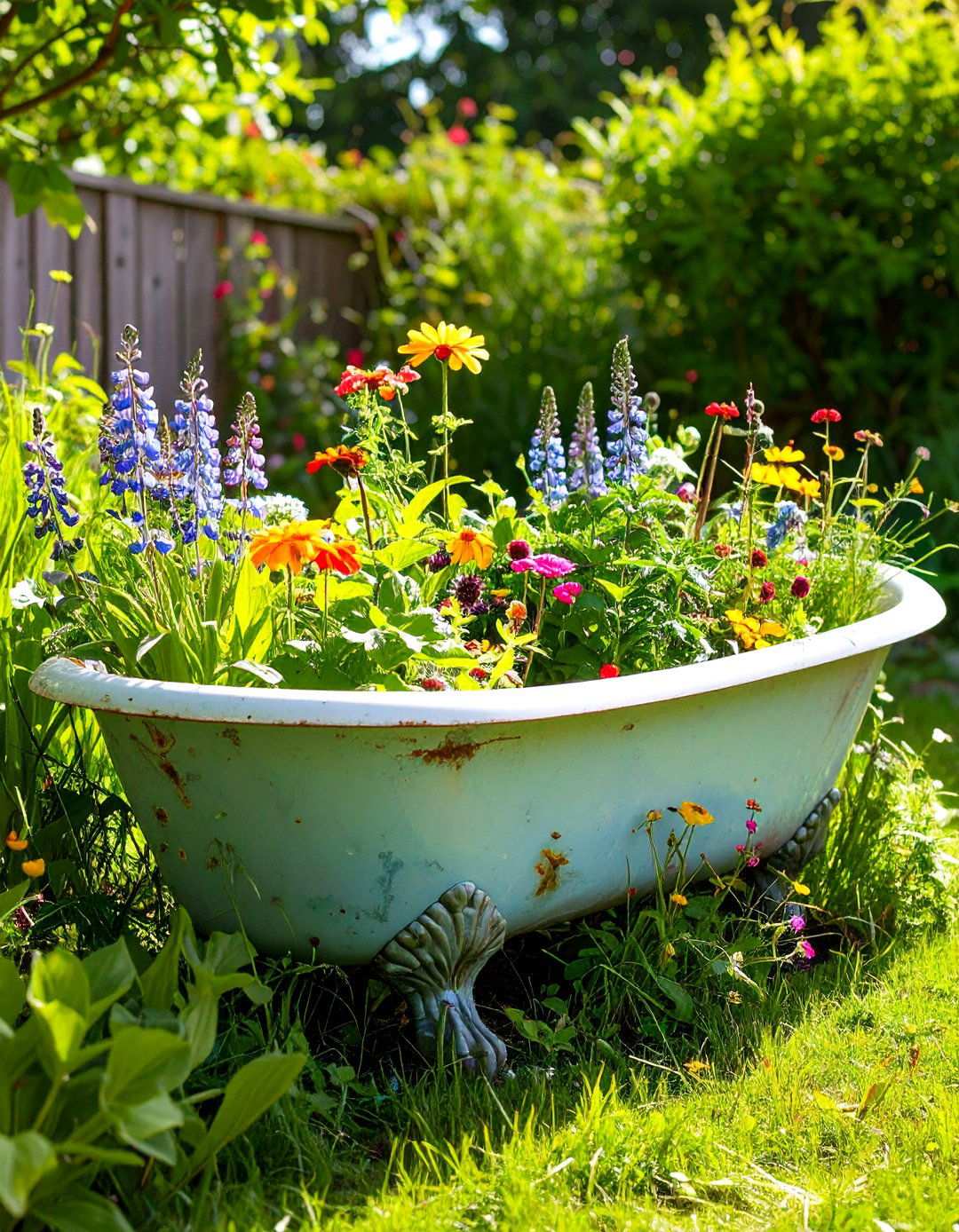 Repurposed Bathtub Raised Garden Bed - 20 Inexpensive Raised Garden Bed Ideas