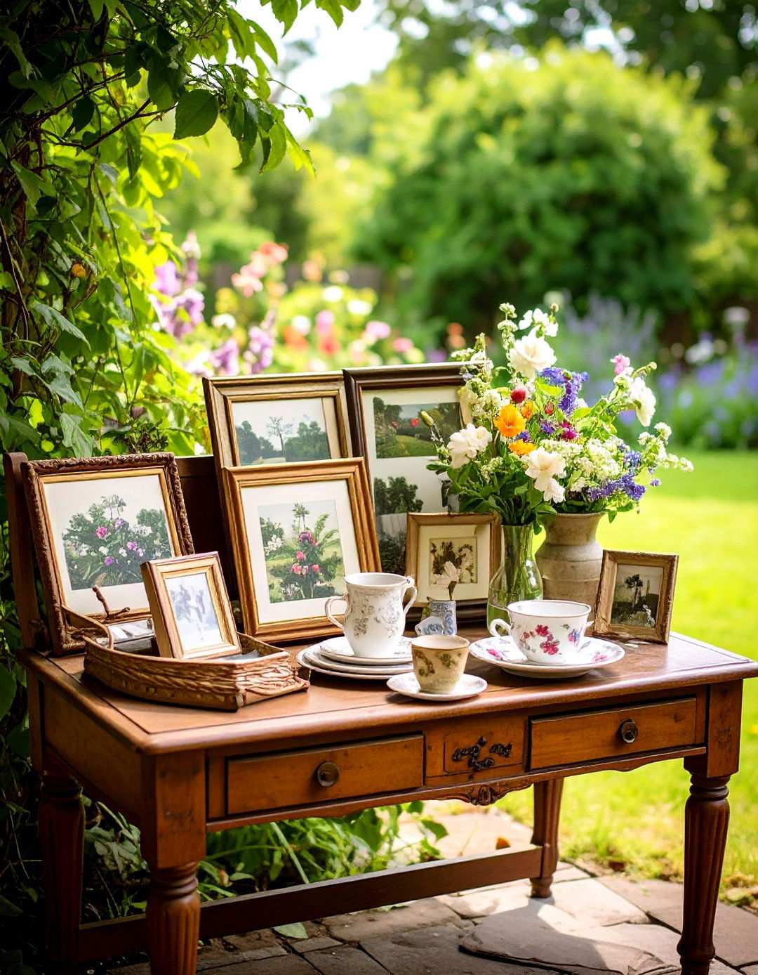 Repurposed Vintage Furniture for Backyard Wedding Charm - 20 Backyard Wedding Ideas