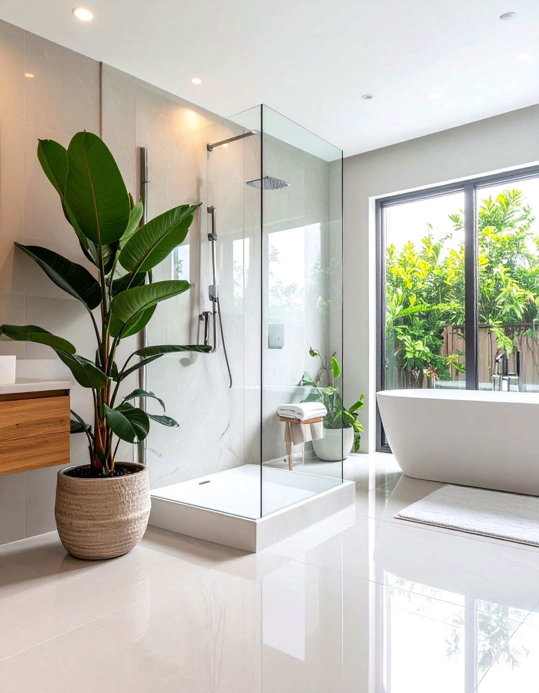 Rubber Plant Bathroom Plant for Glossy Sophistication - 20 Best Plants for Bathroom