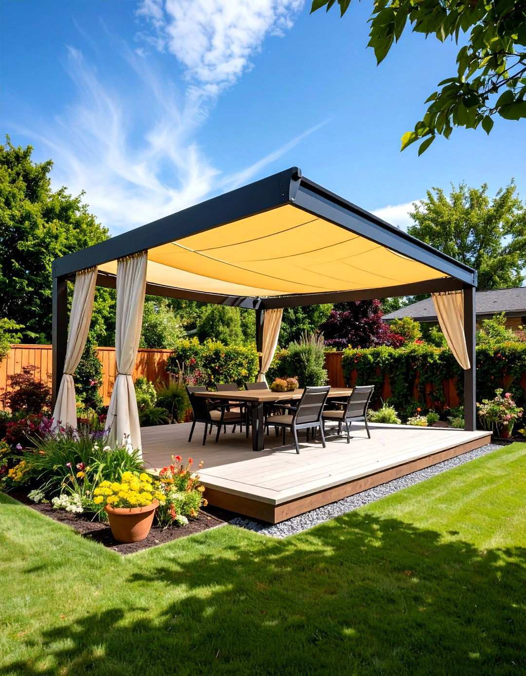 Sail Shade Pergola Combos - 20 Shade Ideas