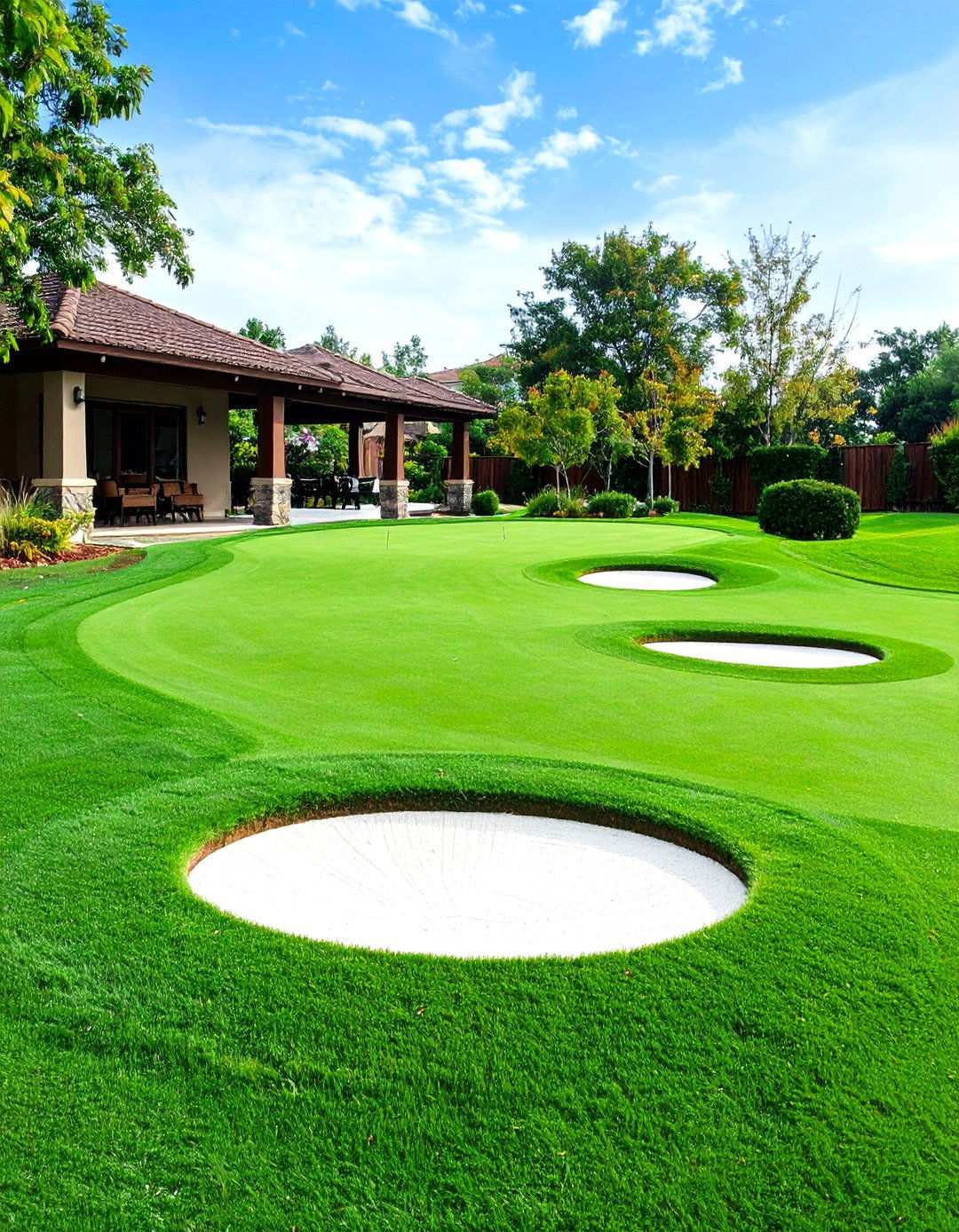 Sand Bunker Putting Green Complex - 20 Backyard Putting Green Ideas