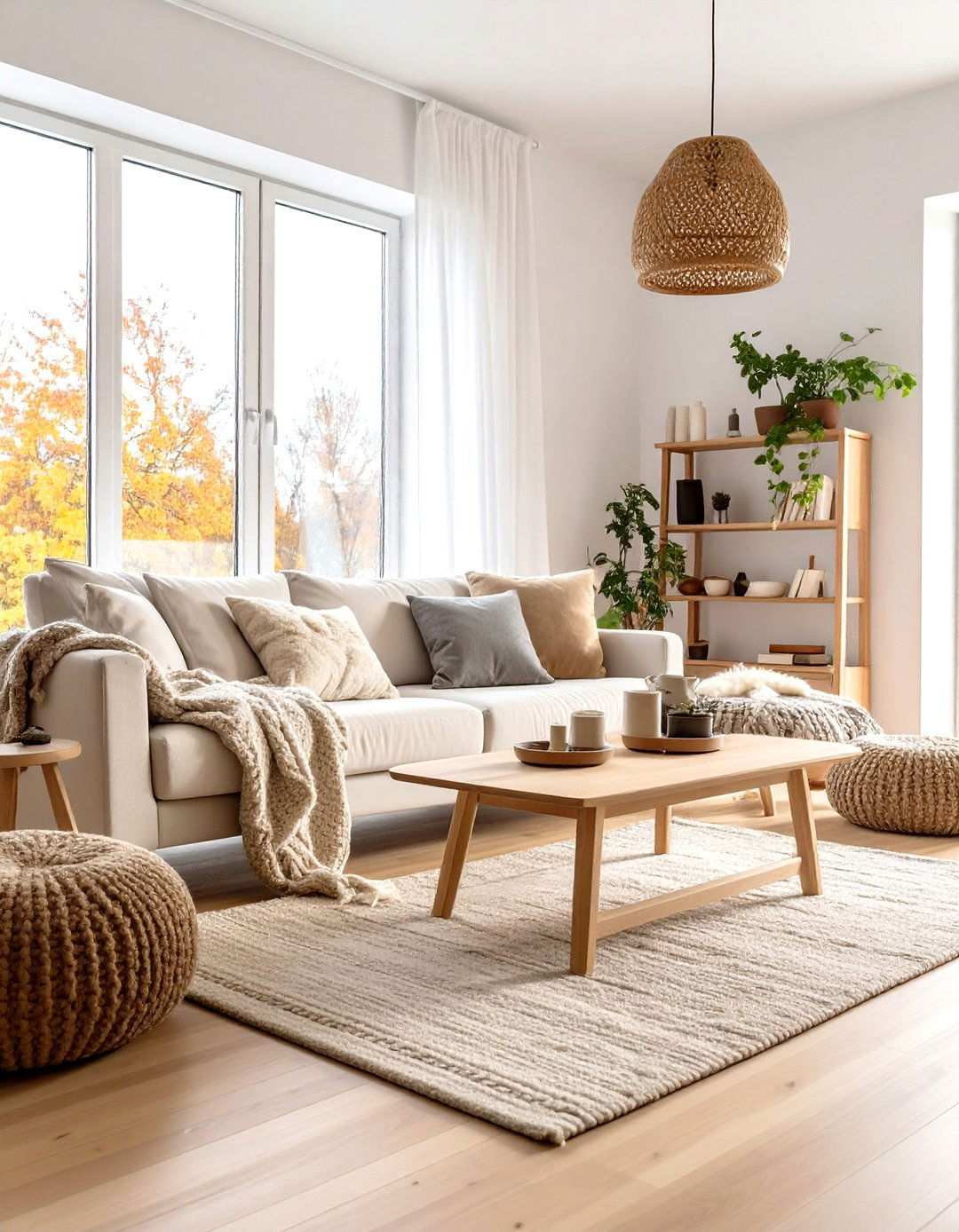 Scandinavian Hygge Living Room Retreat - 20 Aesthetic Living Room Ideas