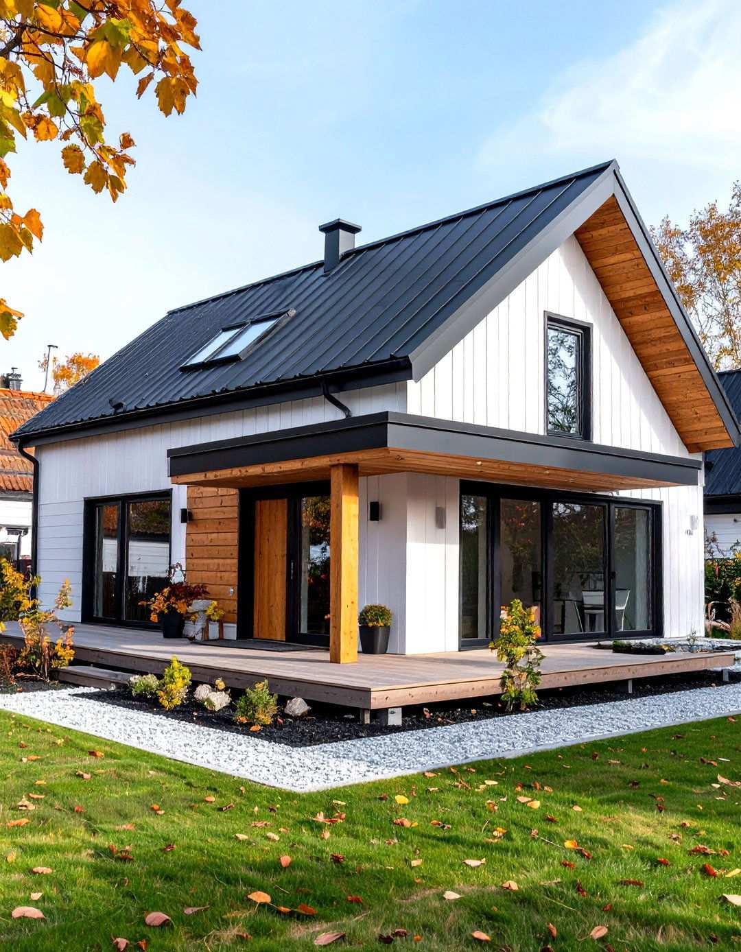 Scandinavian Inspired Black and White House Exterior - 20 Black and White House Exterior Ideas