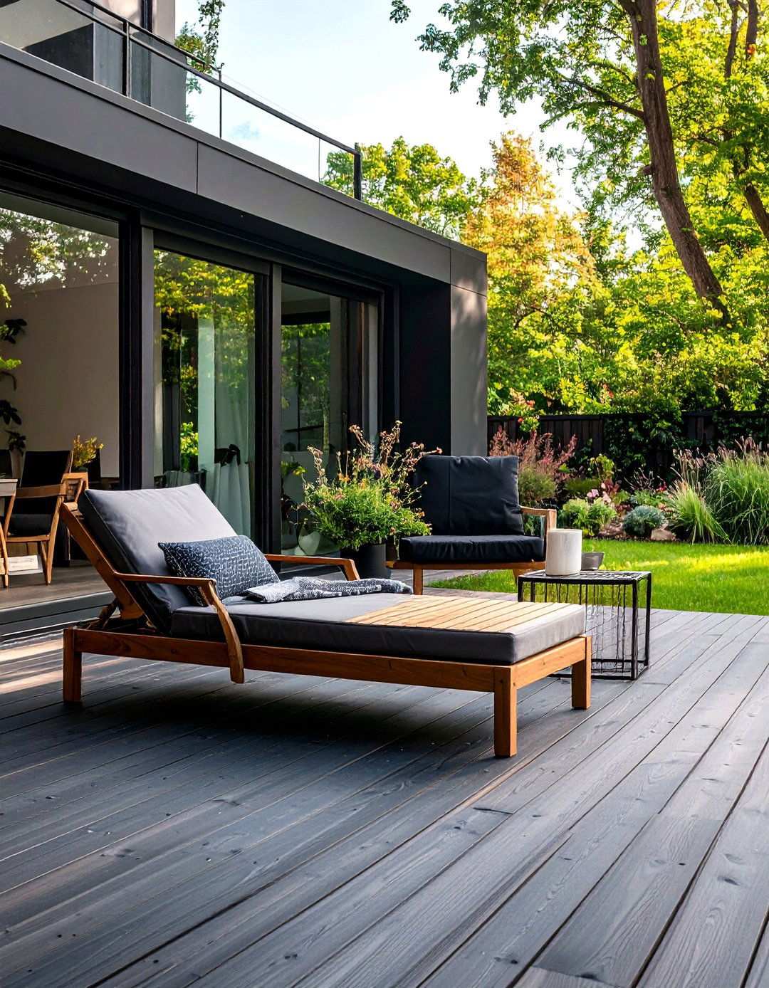 Scandinavian Inspired Black Deck Calm - 20 Black Deck Ideas