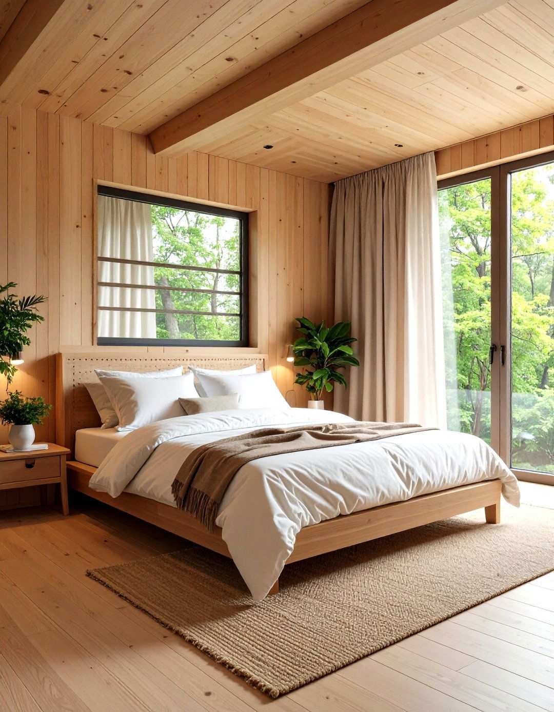 Scandinavian Minimal Bed Nook - 20 Bed Nook Ideas