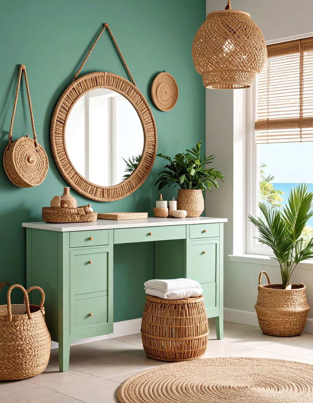 Seafoam Bathroom Coastal Calm - 20 Bathroom Color Ideas