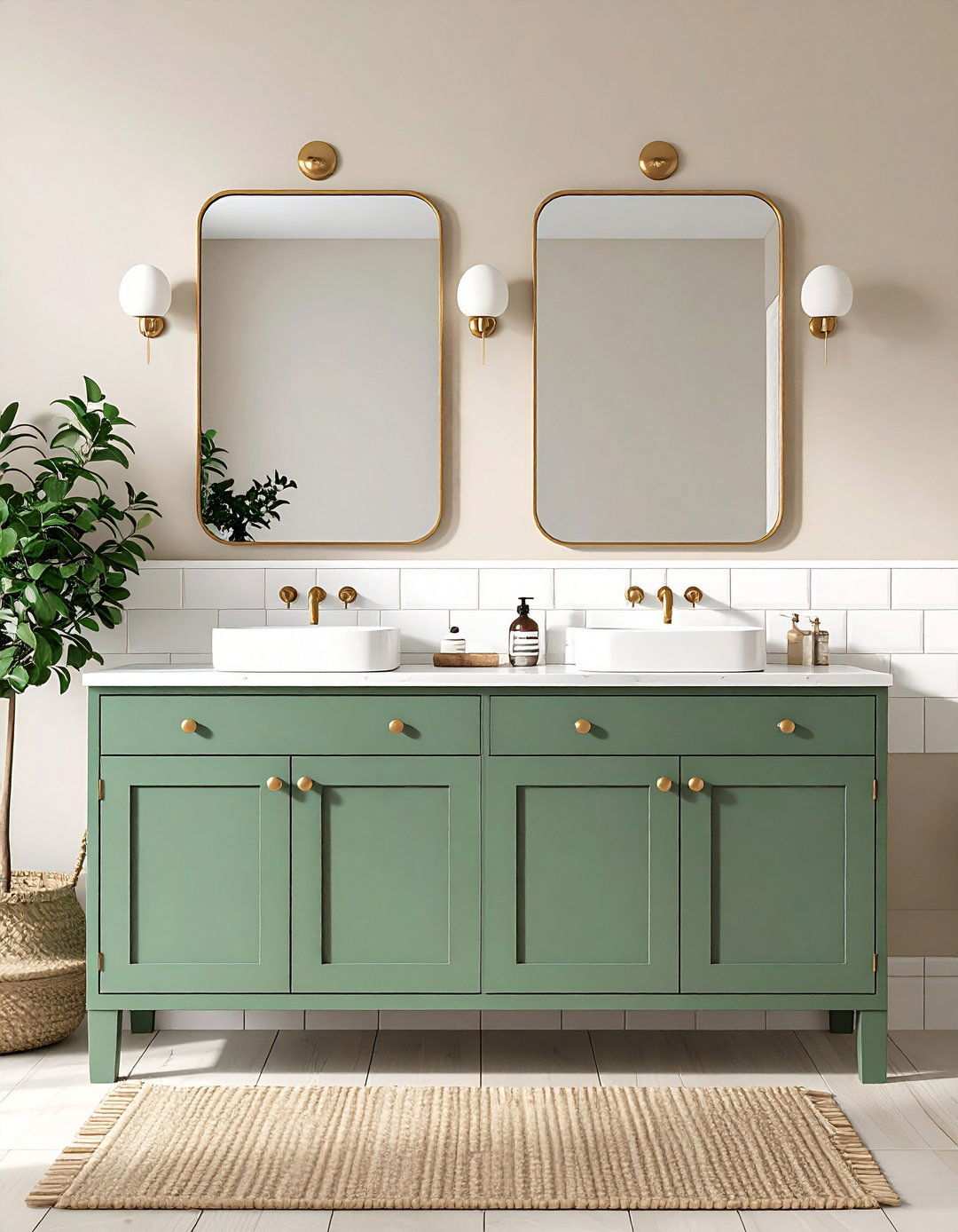 Seafoam Green Splash Cabinets - 20 Bathroom Cabinet Color Ideas