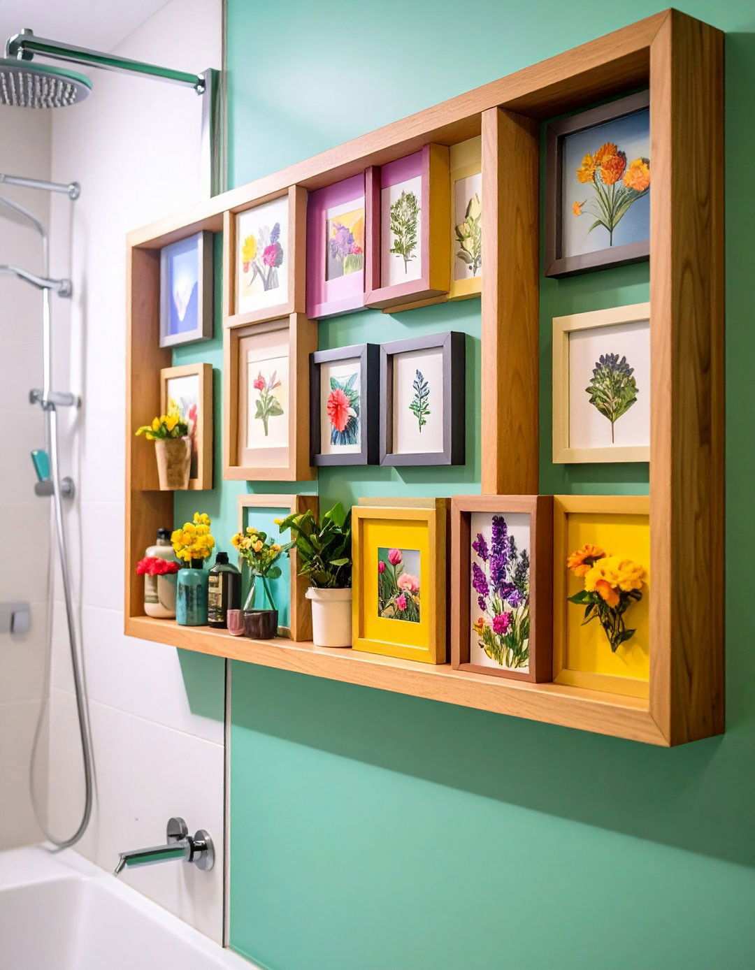 Seasonal and Changeable Bathroom Art Displays - 20 Bathroom Art Ideas
