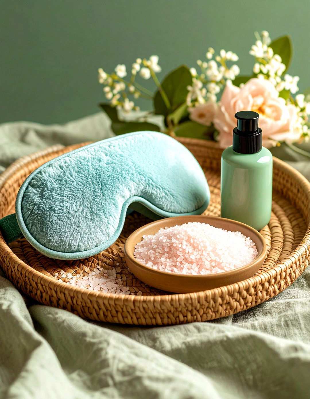 Self Care Night Ritual Bathroom Tray - 20 Bathroom Tray Ideas