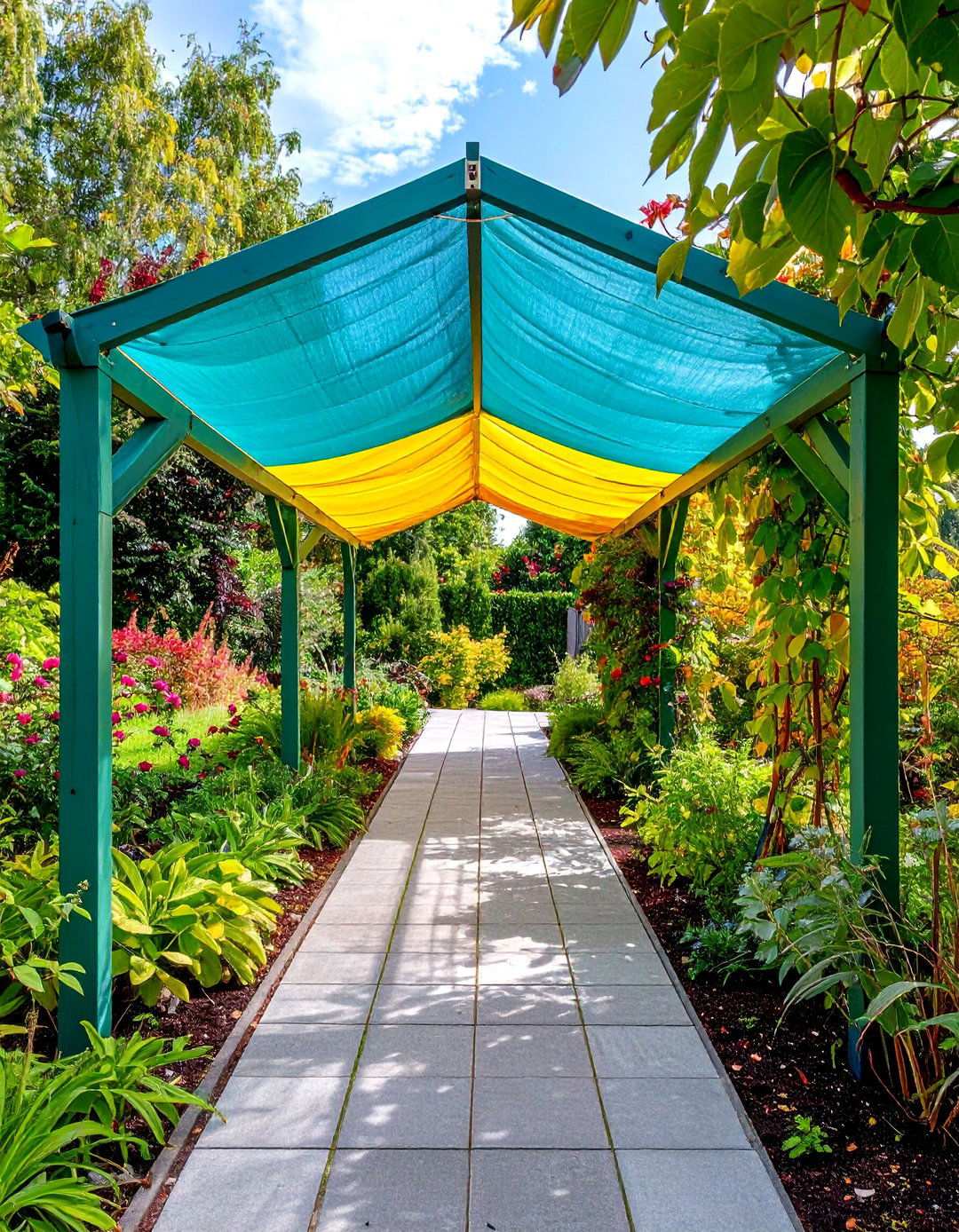 Shade Fabric Arbors - 20 Shade Ideas