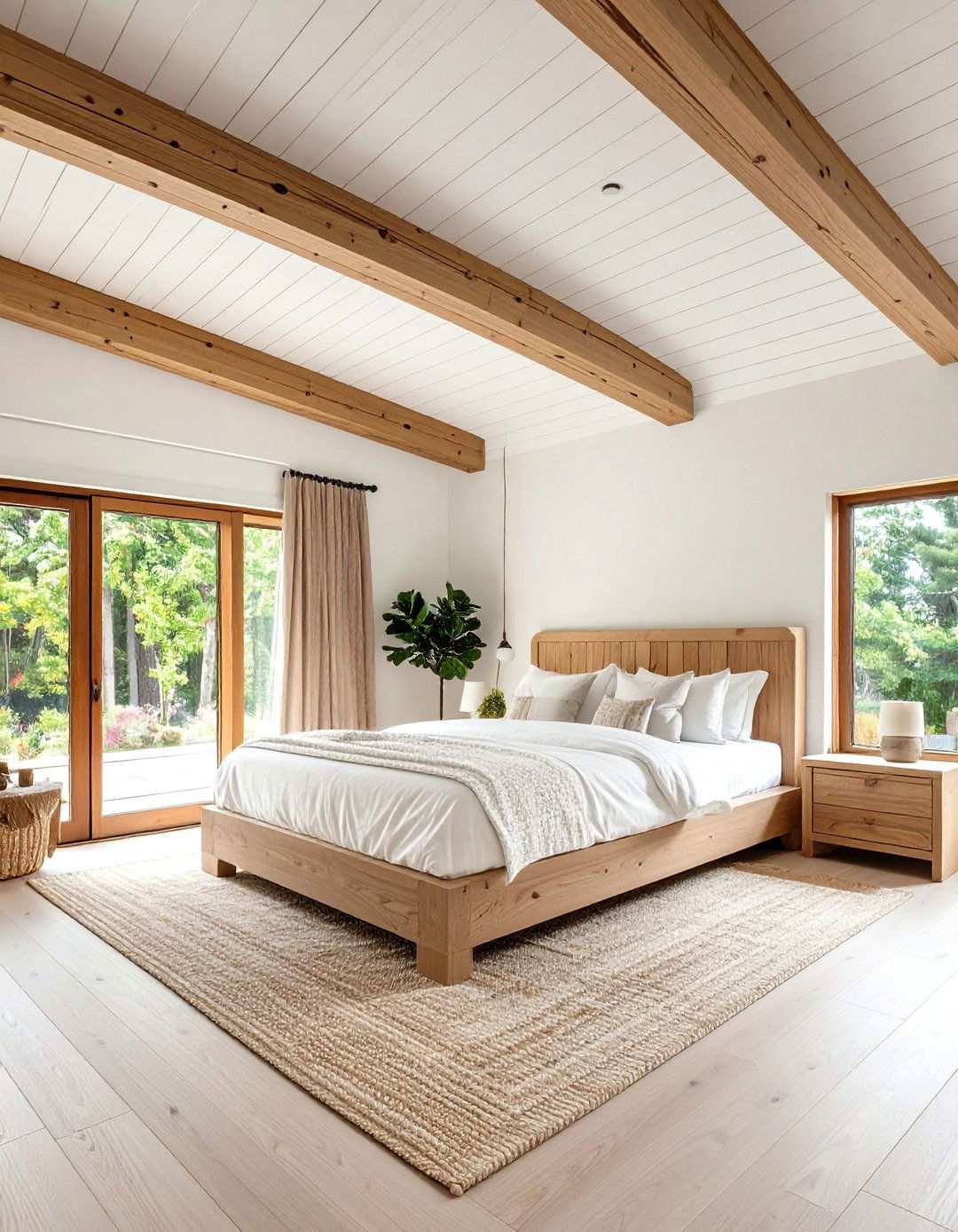 Shiplap Wood Ceiling Panels - 20 Bedroom Ceiling Ideas